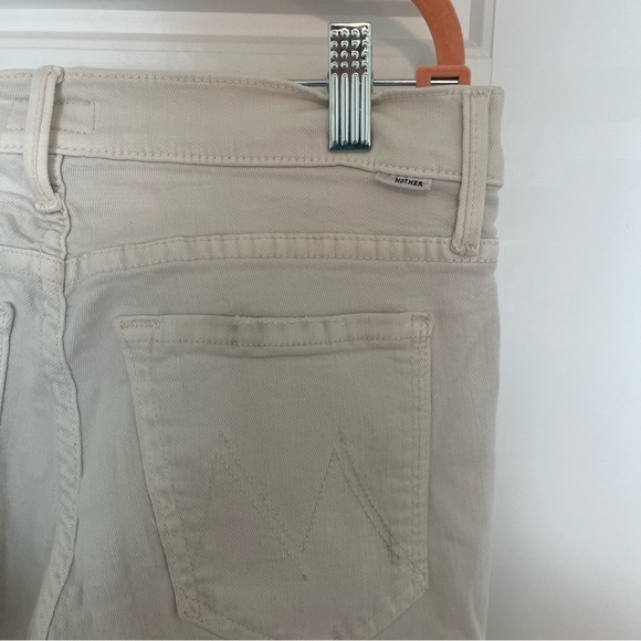 Mother Jeans Women's 26 White Denim The Rascal Ankle Snippet - Picture 4 of 10